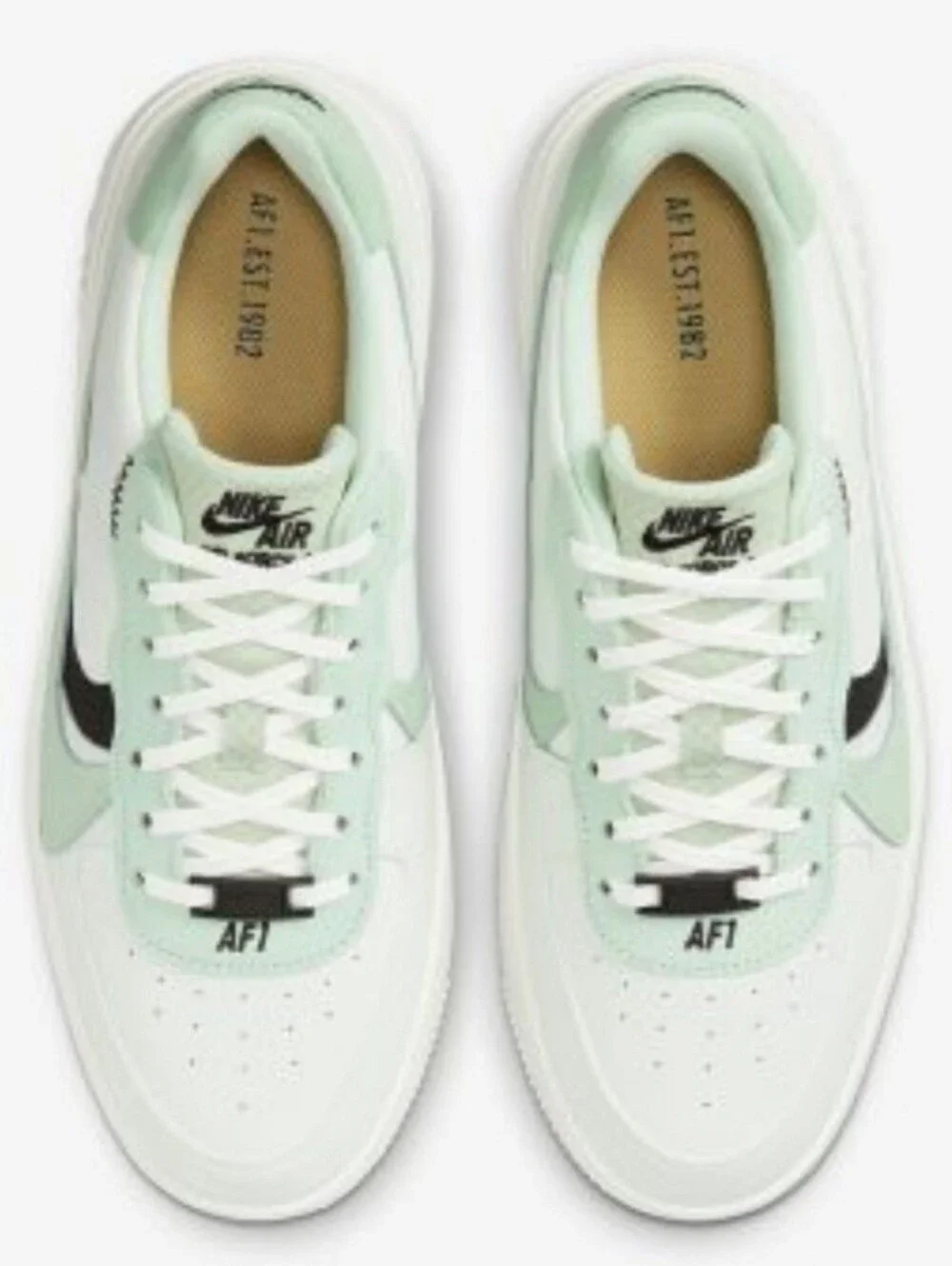 Nike Air Force 1 AF1 Platform Womens Size 11.5 Shoes DX3730 300 Barely Enamel